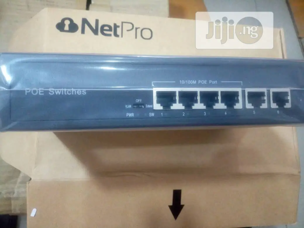 Poe Switch 8 Port, 6 Poe and 2 Up Link