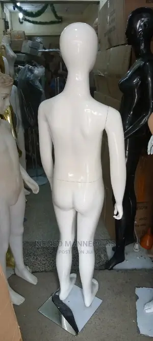Teenager Unisex Glossy White Mannequin