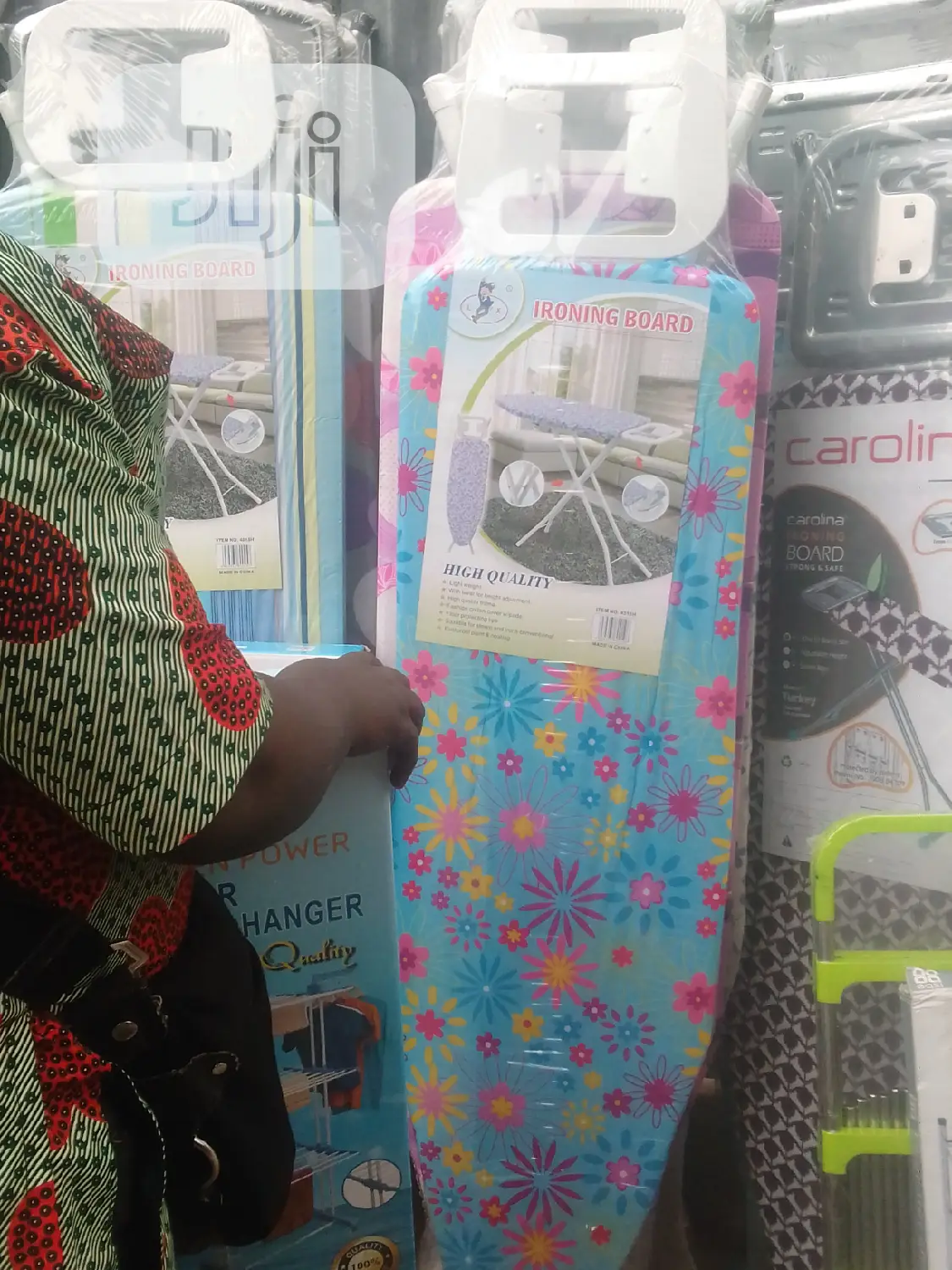 Ironing Board and Iron Holder