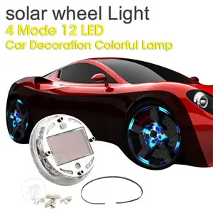 4PC 12 LED 4 Modes Car Solar Energy Flash Wheel Tire Light