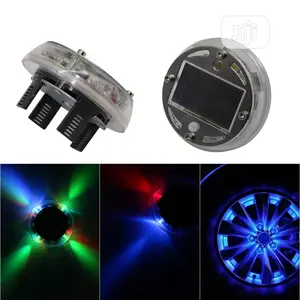 Car 4pcs Wheel Solar Light Hub Bulb Tire Tyre Valve Cap Lamp