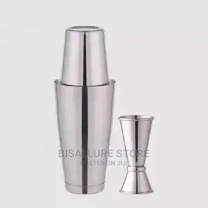 Boston Cocktail Shaker and Jigger