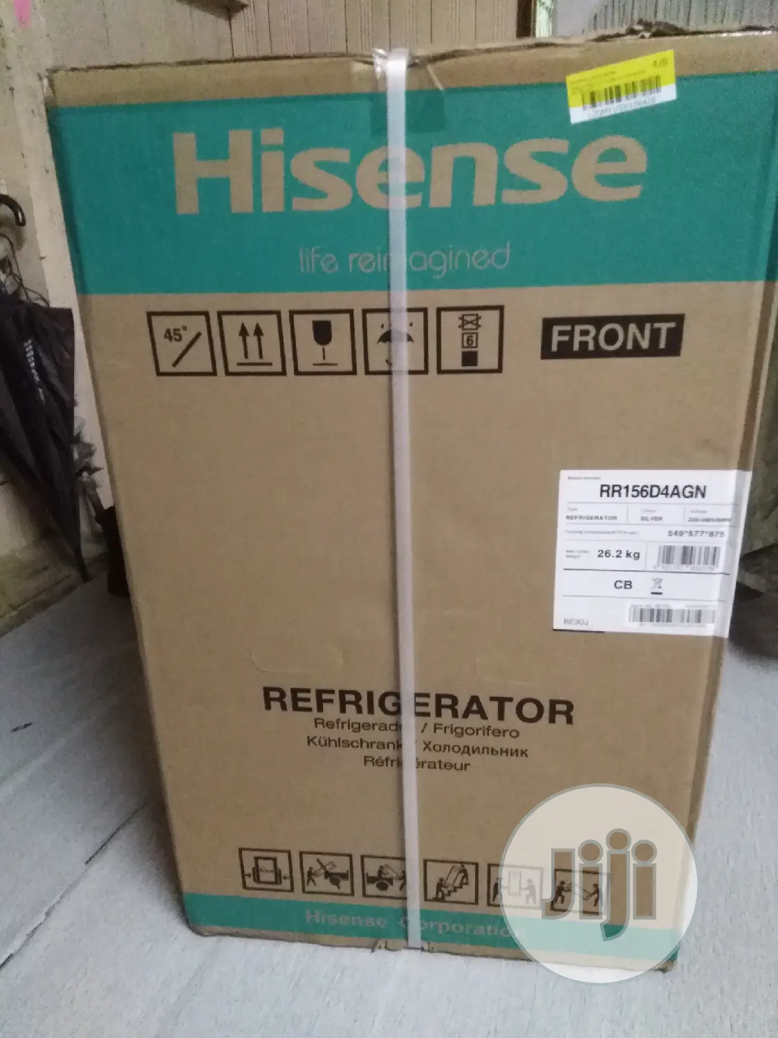 Brand New HISENSE Table Top Fridge/Silver/90l/External/Silva