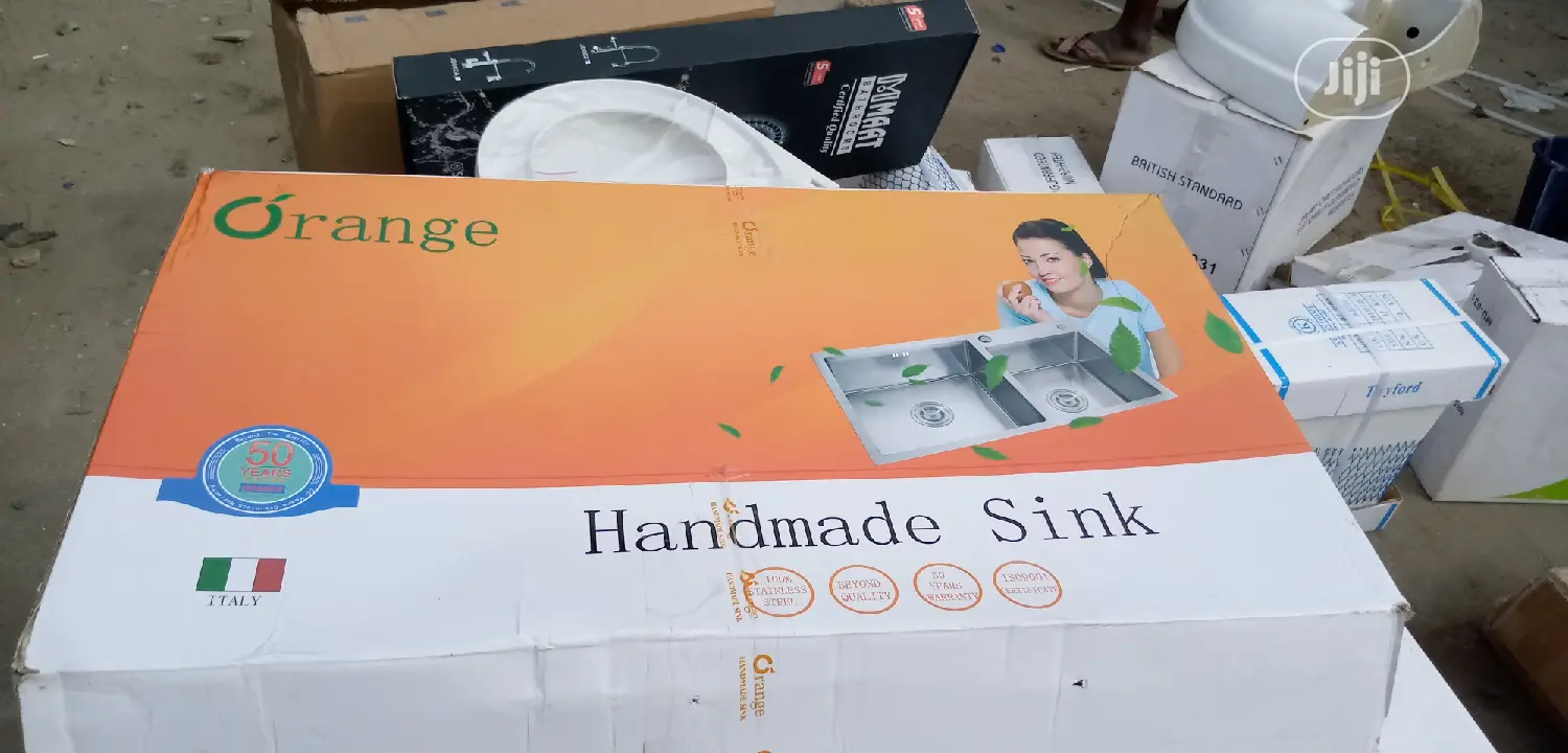 Orange Kitchen Sink