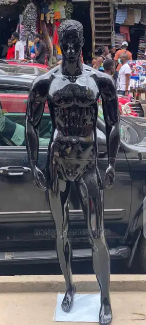 Glossy Black Male Fibre Mannequin
