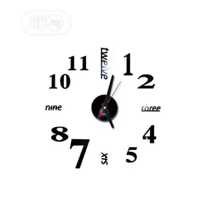 3D DIY Acrylic Mirror Stickers Quartz Modern Wall Clocks