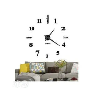 3D DIY Acrylic Mirror Stickers Quartz Modern Wall Clocks