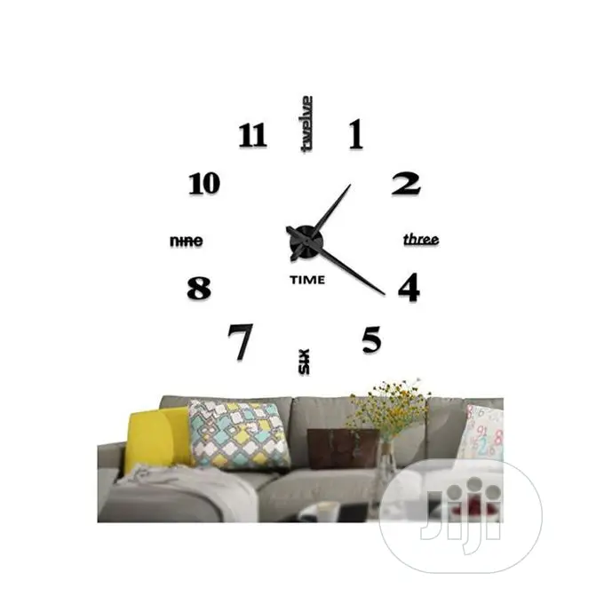 3D DIY Acrylic Mirror Stickers Quartz Modern Wall Clocks