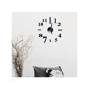 3D DIY Acrylic Mirror Stickers Quartz Modern Wall Clocks