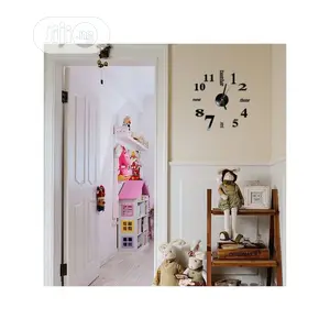 3D DIY Acrylic Mirror Stickers Quartz Modern Wall Clocks