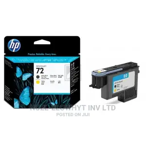 HP 72 Matte Black And Yellow Designjet Printhead, C9384A