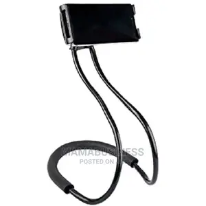 Adjustable Hanging on Neck Cell Phone Mount Holder - Black