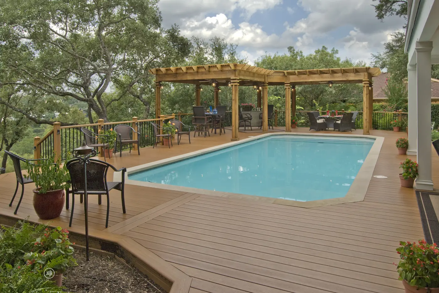 Above Round Pool Deck Construction (Diffrent Sizes)