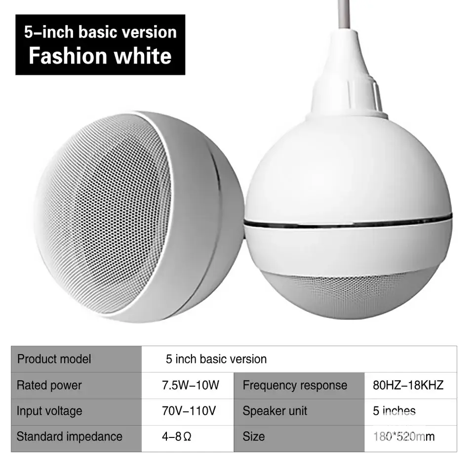 Drop Ball Ceiling Speaker.