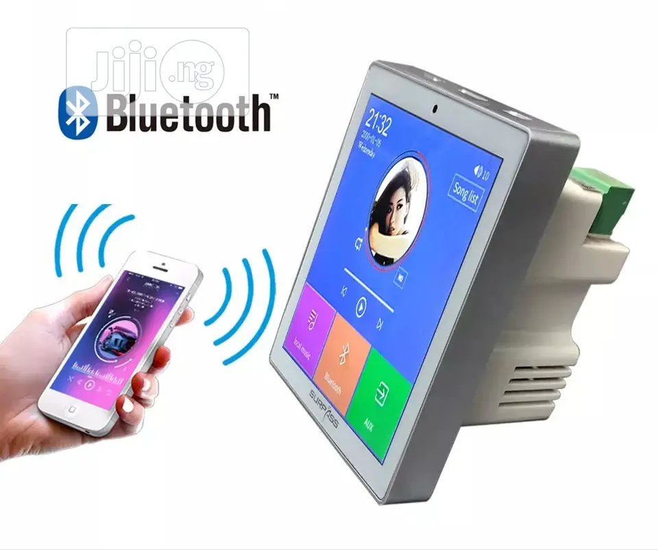 Wall Mount Ceiling Speaker Amplifier With Bluetooth and Aux