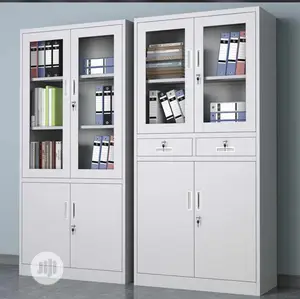 Half Glass Metal Shelf
