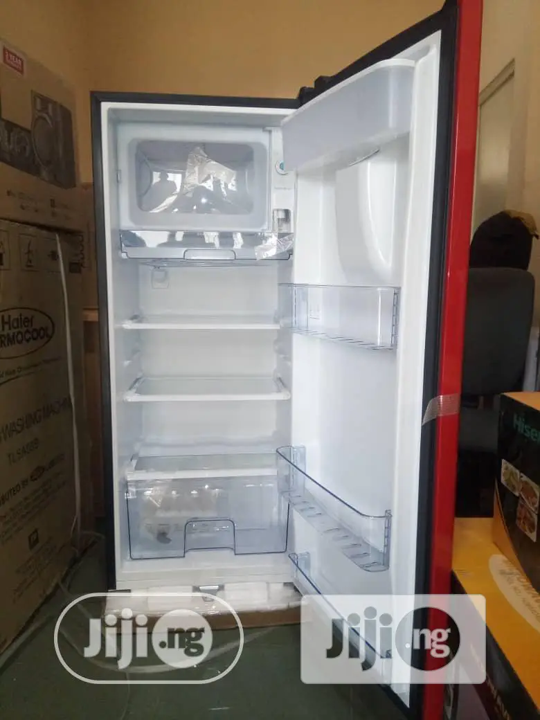 Brand New Hisense Single Door Refrigerator, External,Red