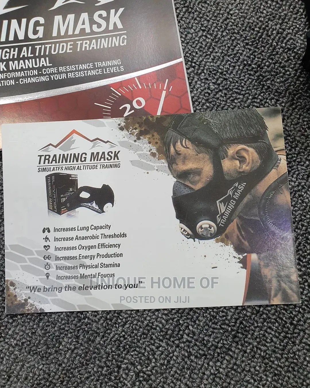 Set of Elevation Training Mask