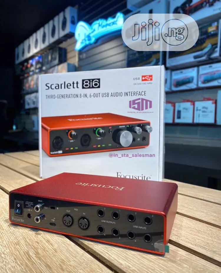 Focusrite Scarlett 8i6 3rd Gen Usb Audio Interface