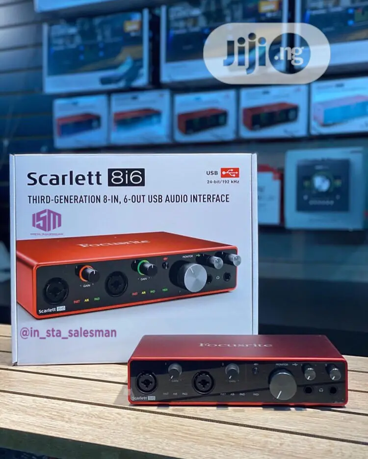 Focusrite Scarlett 8i6 3rd Gen Usb Audio Interface