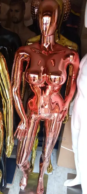 Rose Gold Female Big Breas Mannequin