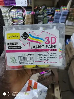 Fabric Paints 3D 30ml 12pcs