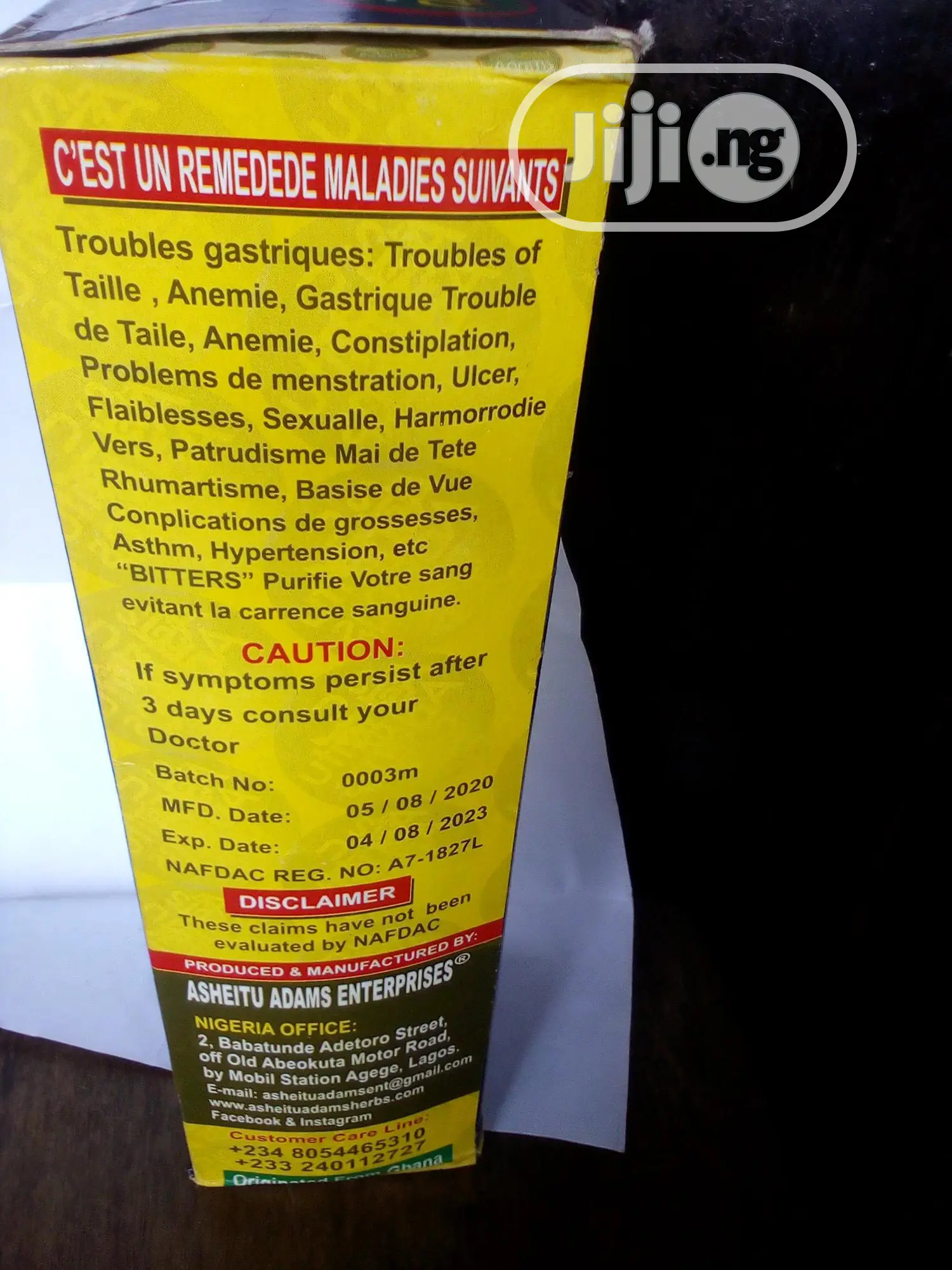 Ashetu Bitters for Blood Purification