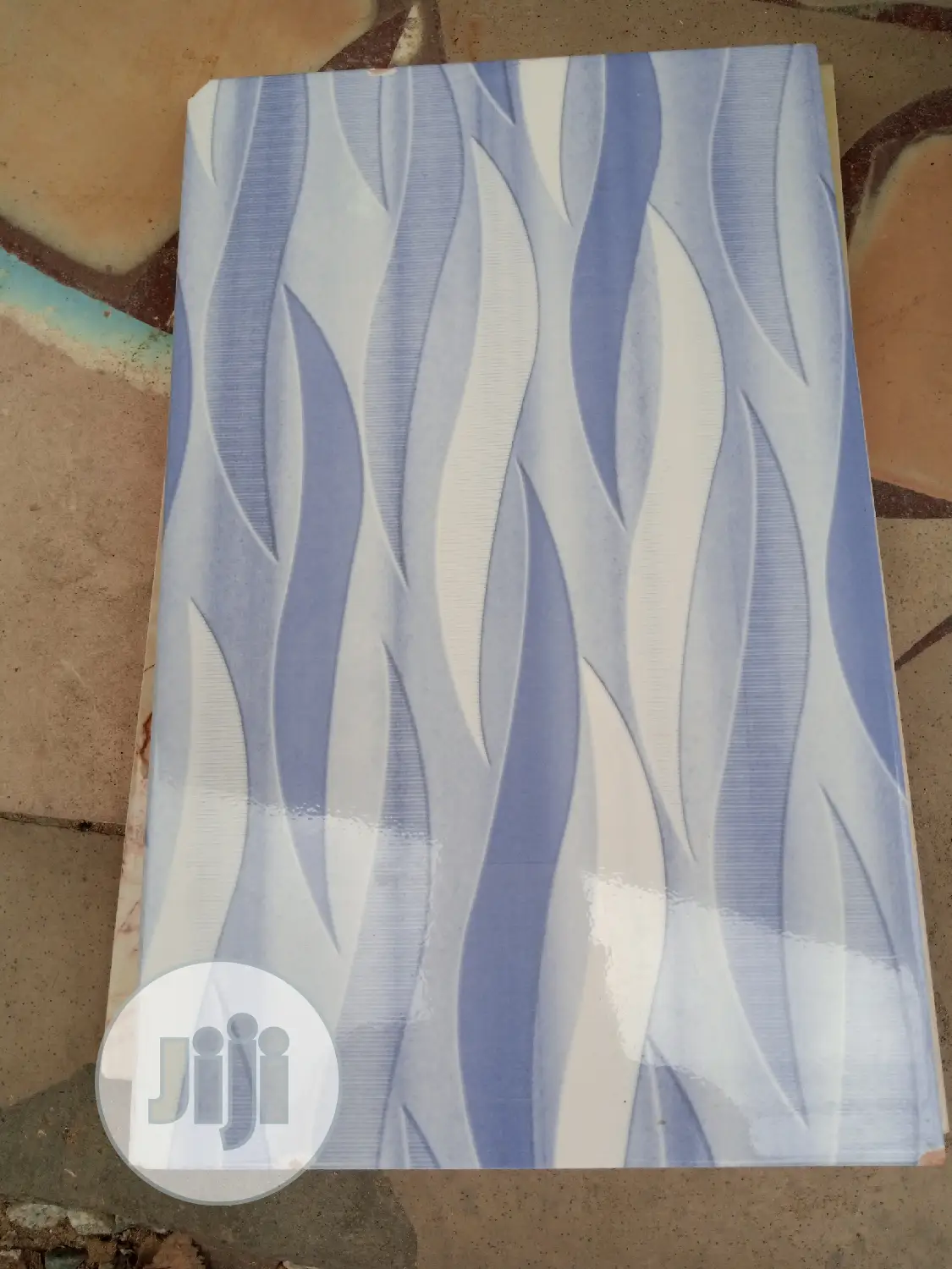 Wall Tiles Blue Strip Wb