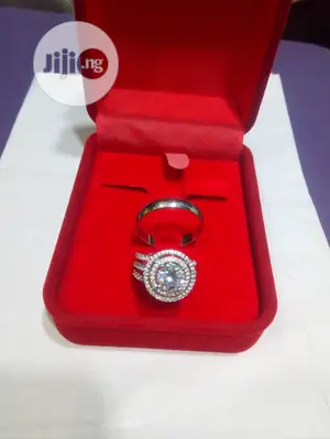 Dubai 925 Sterling Silver Couple's Wedding Ring 03 - Silver