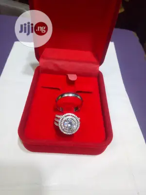 Dubai 925 Sterling Silver Couple's Wedding Ring 03 - Silver