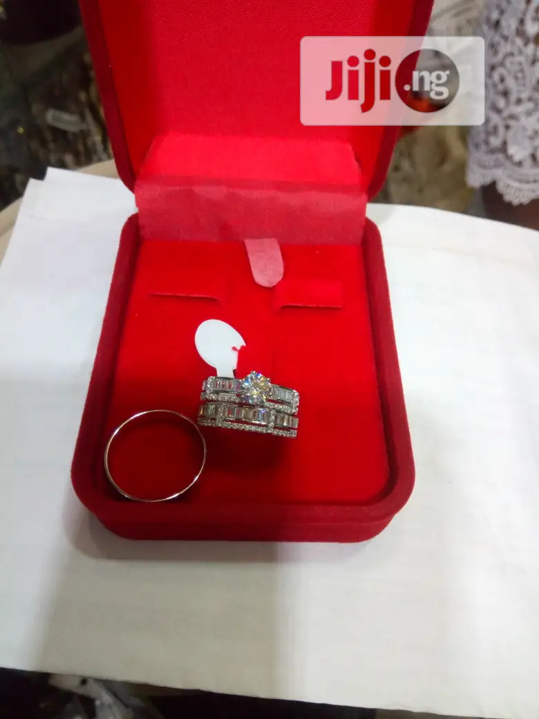 Dubai 925 Sterling Silver Couple's Wedding Ring 07 - Silver