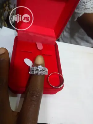 Dubai 925 Couple's Sterling Silver Wedding Ring 09