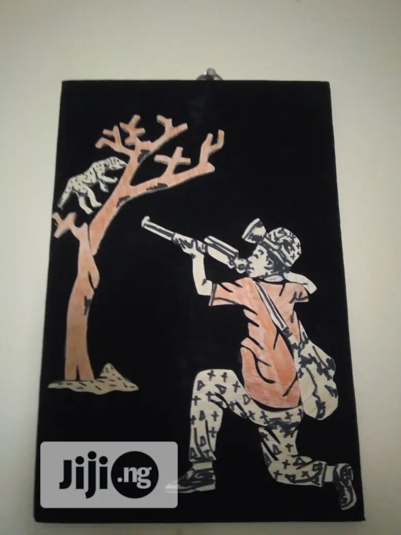 Handmade Artwork Of A Hunter
