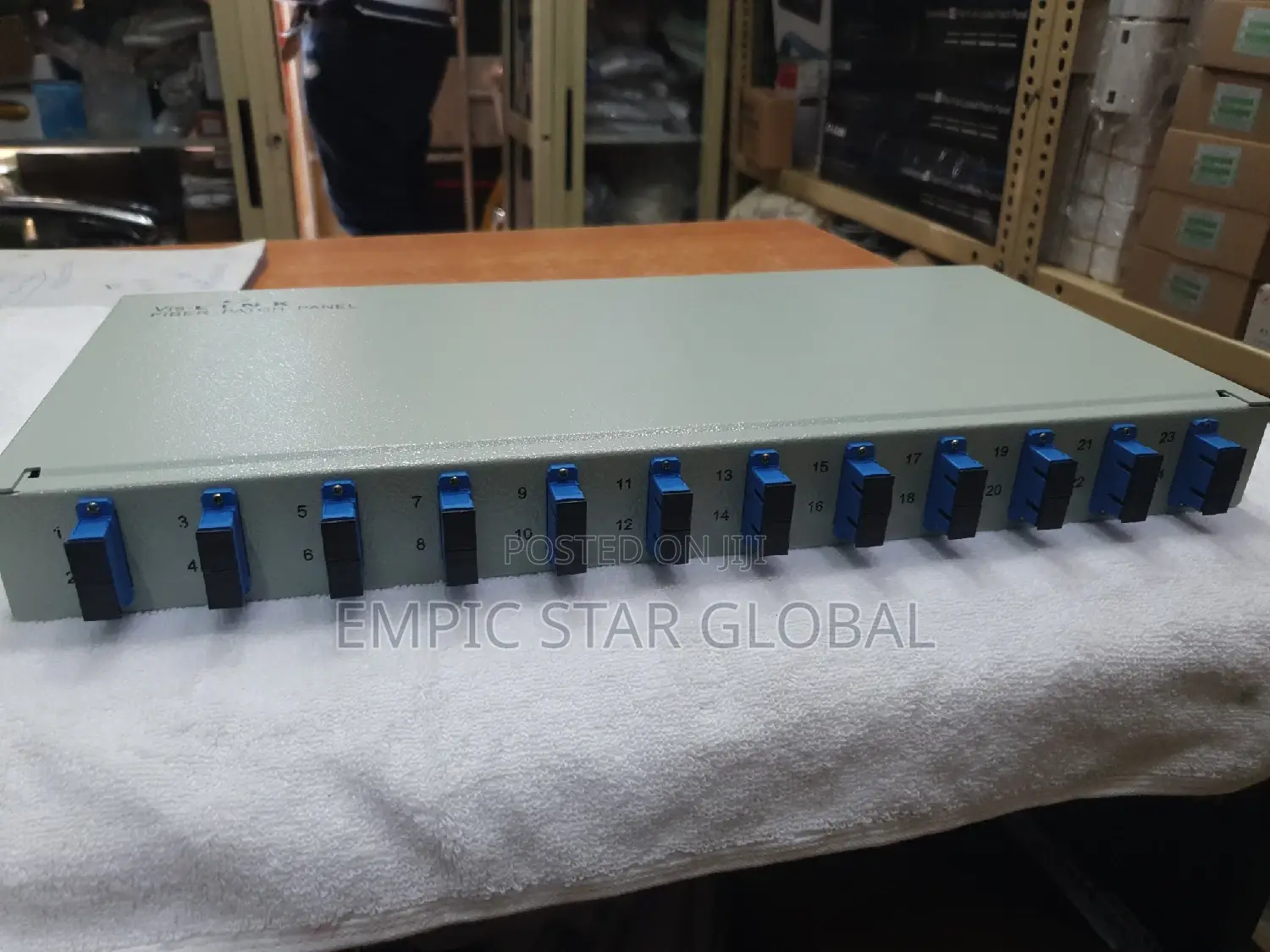 Vis-Link Fiber Patch Panel 12port Single Mode SC Simplex 1U