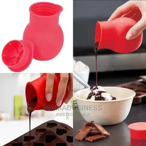 Silicone Chocolate Melting Pot Mold - Red
