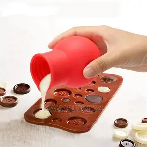 Silicone Chocolate Melting Pot Mold - Red