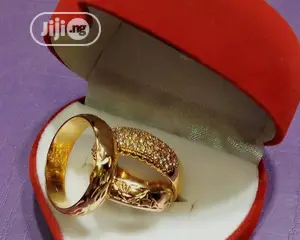 Original Bruna Gold 3 Set Patterned Wedding Rings