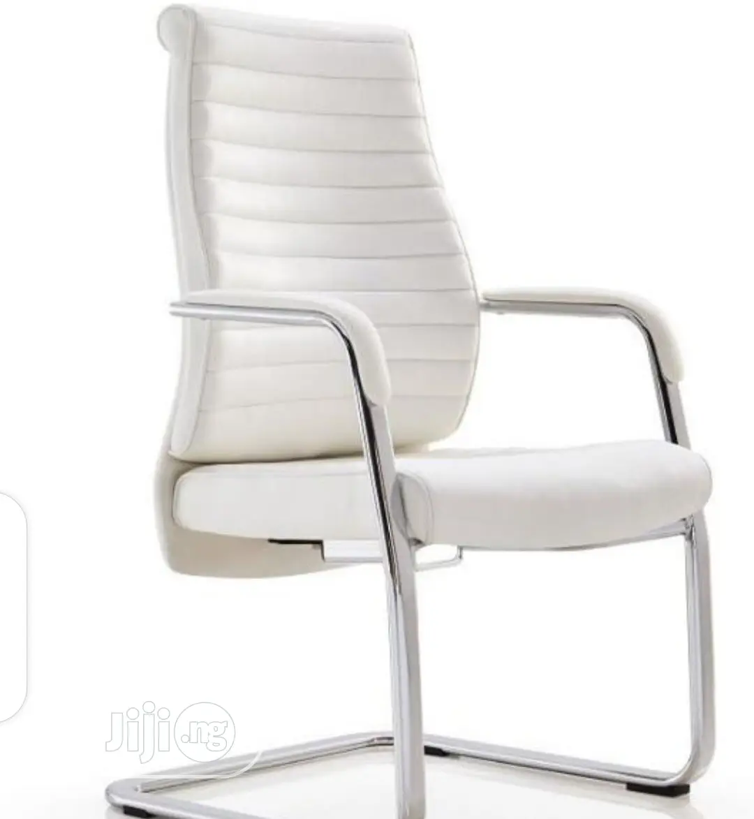 White Visitors Chair