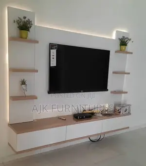 Unique Glossy T. V Console