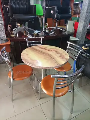 Italian Unique Tovic Restaurant 4 Chairs With Marble Tables