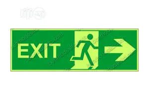 Exit Signs Photoluminescent (Glow In The Dark)