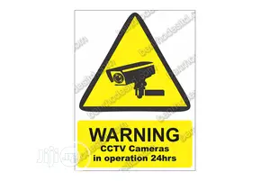 Warning CCTV Camera Sign (Benrhodes Nigeria Limited)