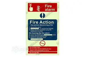 Fire Action Sign (Benrhodes Nigeria Limited)