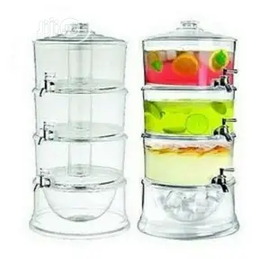 3 Layers Juice and Beverage Dispenser With Ice Holder