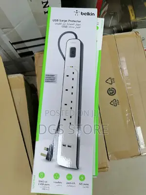Belkin 4 Outlets 2m Surge Protection Strip With 2 Usb Ports