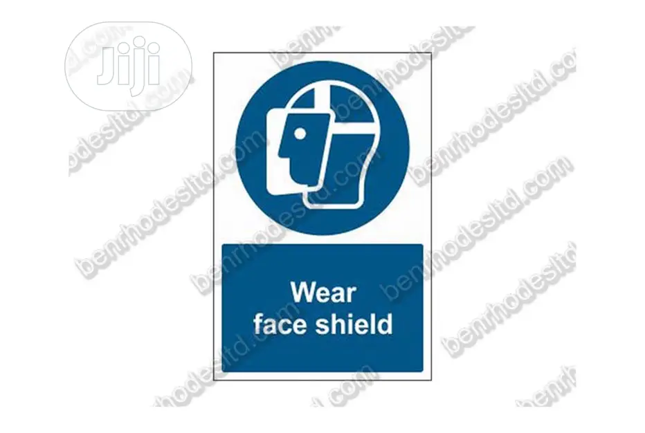 Wear Face Shield Sign