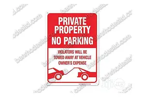 Private Property Parking Sign
