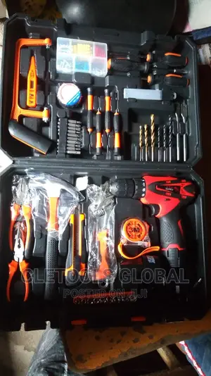 Home Set Electrical Tools Box With Corldiless Drill Machine