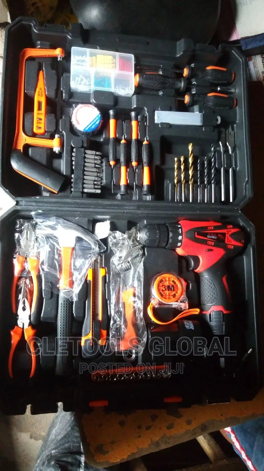Home Set Electrical Tools Box With Corldiless Drill Machine