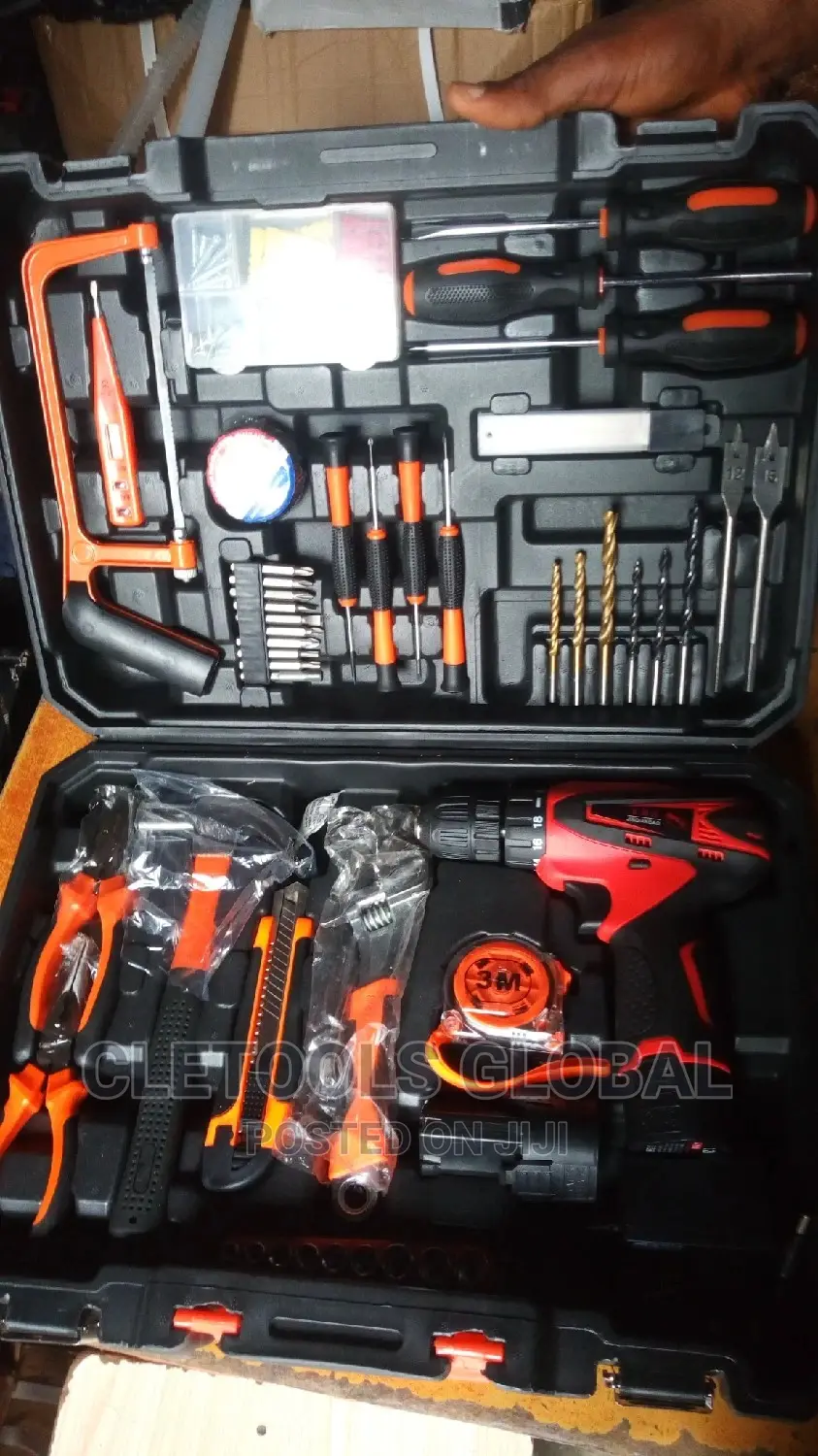 Home Set Electrical Tools Box With Corldiless Drill Machine